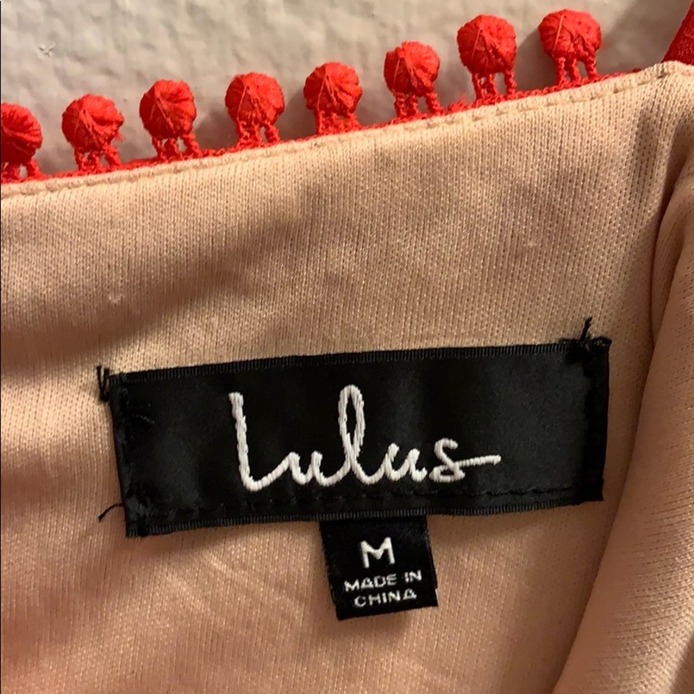 Red Lulus Dress - Picture 4 of 5